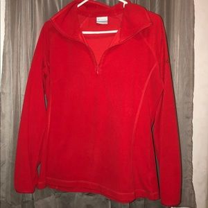 Ladies sz large fleece Columbia pullover.